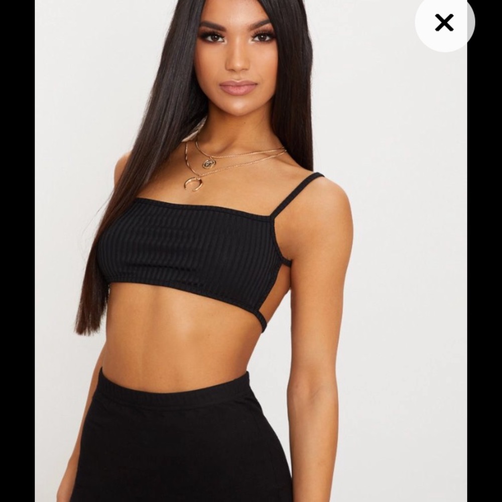 Prettylittlething Strappy Open Back Bralet